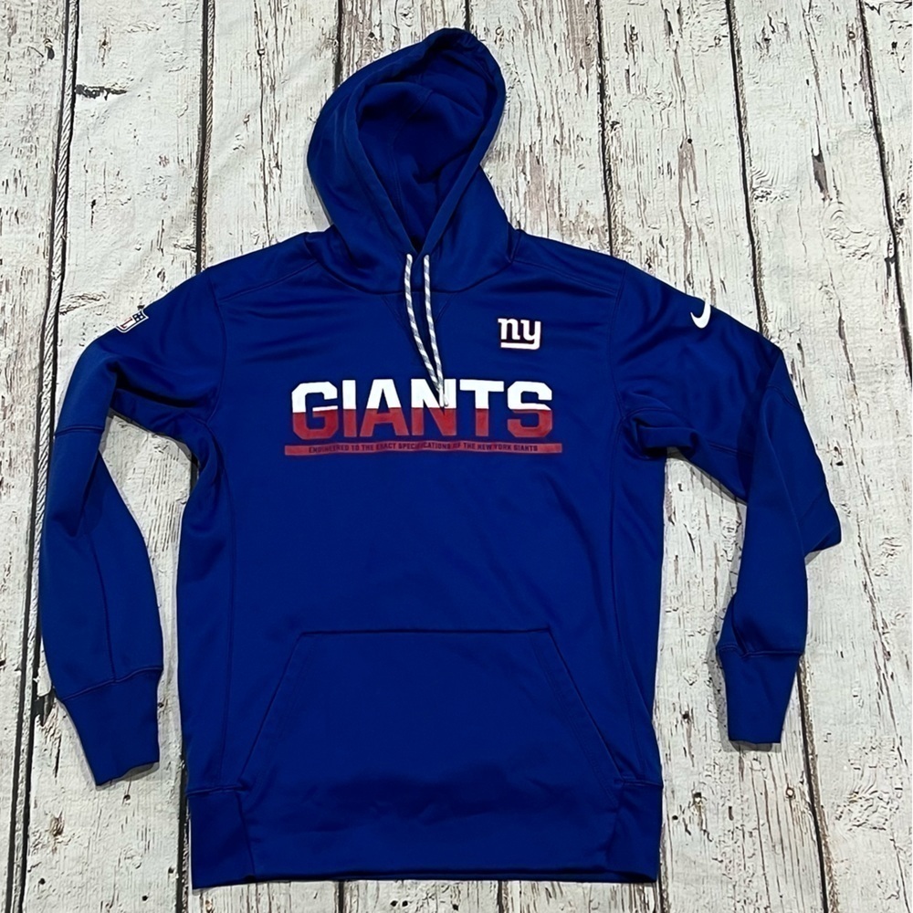New York Giants NFL Football Nike Therma Fit Hoodie Sweatshirt